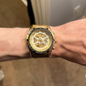 Men Gold Automatic Watch